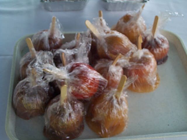 Toffee apples!