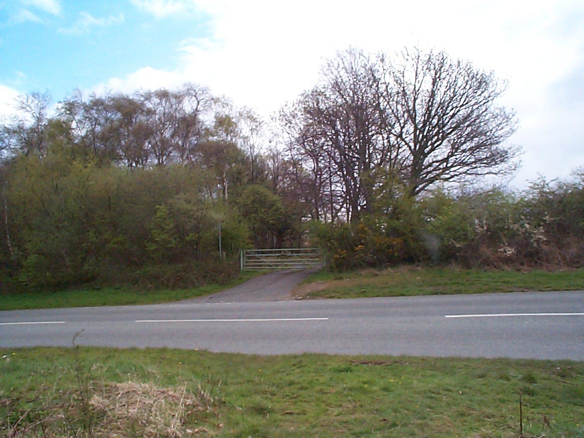 The gate from the road at Caeathro